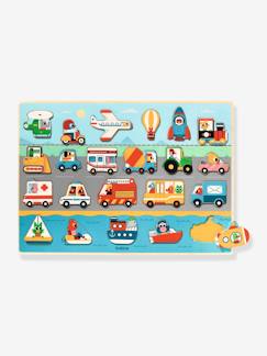 Juguetes-Juegos educativos- Puzzles-Puzzle Vroom de madera - DJECO