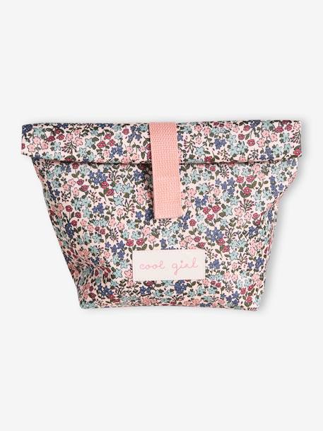 Bolsa para la merienda 'sweet flowers' niña rosa maquillaje 