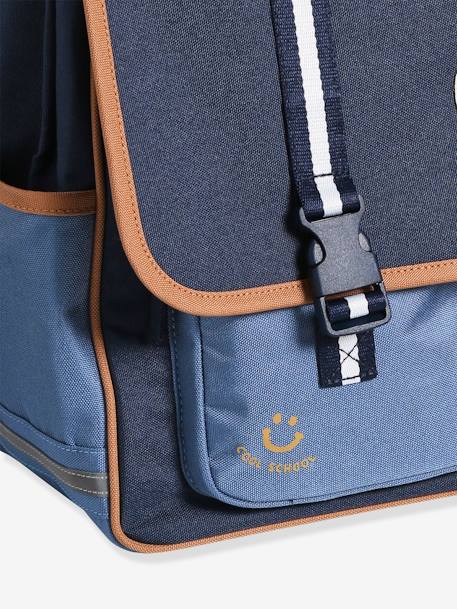 Cartera + estuche 'cool school' niño azul 