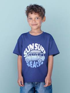 Niño-Camiseta estampado vacaciones para niño