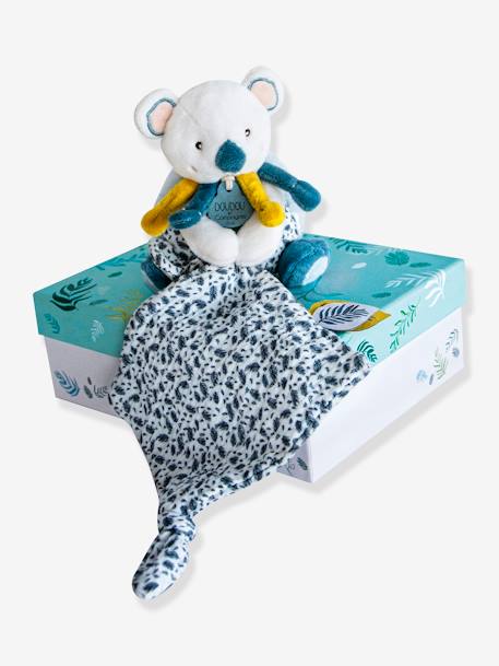 Yoca el koala - marioneta con doudou 15 cm - DOUDOU ET COMPAGNIE azul 