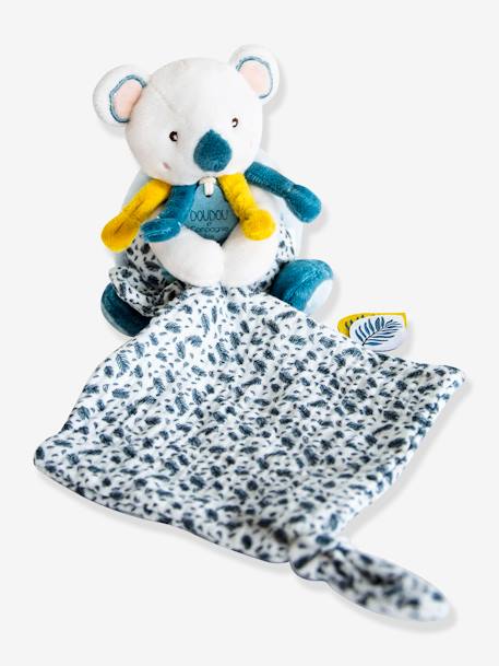 Yoca el koala - marioneta con doudou 15 cm - DOUDOU ET COMPAGNIE azul 