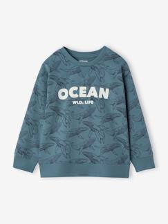 Niño-Camiseta con estilo de sudadera y estampado para niño