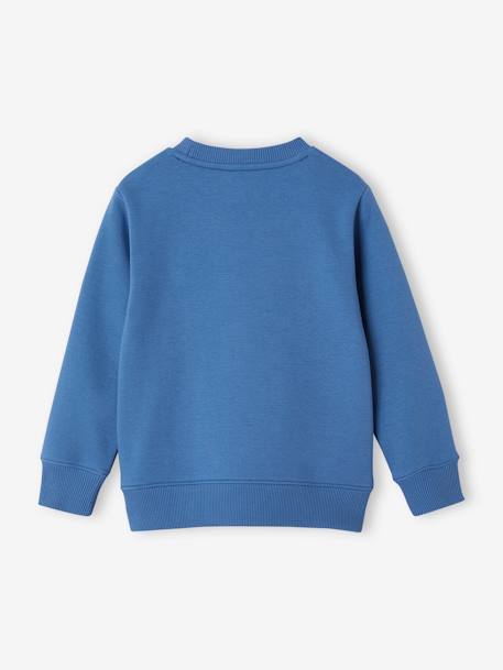 Sudadera Basics con motivo gráfico para niño azul medio+blanco jaspeado+verde sauce 