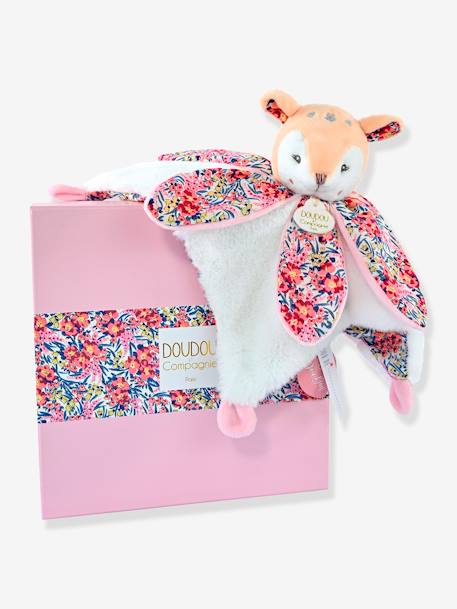 Doudou pétalo 27 cm Boh'aime - DOUDOU ET COMPAGNIE amarillo+azul+rosa 