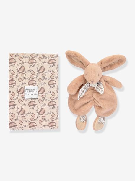 Doudou conejo - DOUDOU ET COMPAGNIE beige arena+rosa+verde sauce 