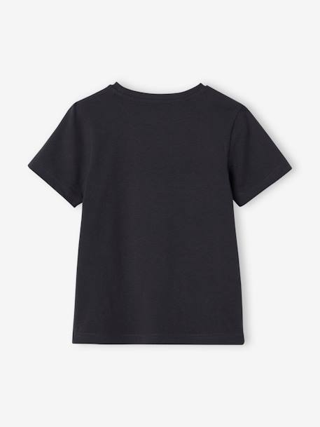 Camiseta Basics con estampado delante para niño gris oscuro+verde agua 