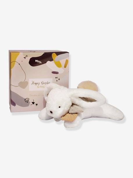 Happy doudou marioneta 25 cm - DOUDOU ET COMPAGNIE beige+rosa palo 