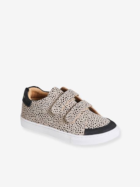 Zapatillas leopardo para niña beige estampado 