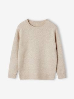 Niño-Jerséis, chaquetas de punto, sudaderas-Jerséis de punto-Jersey BASICS de punto suave para niño