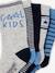 Pack de 5 pares de calcetines 'Cool Kids' para niño azul azur+verde sauce 