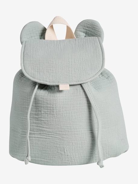 Bebé-Accesorios-Mochila guardería personalizable de gasa de algodón con orejitas