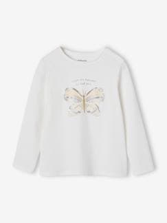 Niña-Camisetas-Camiseta con lentejuelas, niña