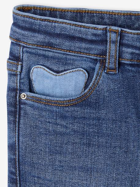 Vaqueros slim Morphologik ancho de caderas delgado para niña azul medio+azul-oscuro+denim gris 