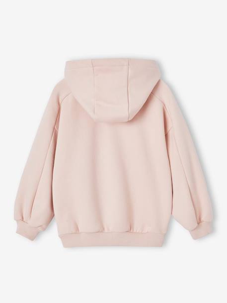 Sudadera con capucha y motivo fantasía para niña azul marino+rosa maquillaje 