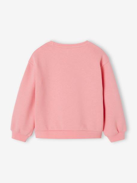 Sudadera Basics con motivo aplicado para niña rosa+vainilla+verde grisáceo 