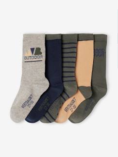 Niño-Ropa interior-Pack de 5 pares de calcetines variados para niño