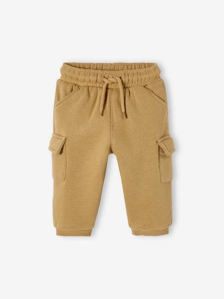 Bebé-Pantalones, vaqueros -Pantalón de felpa estilo cargo para bebé