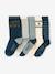 Pack de 5 pares de calcetines 'Cool Kids' para niño azul azur+verde sauce 