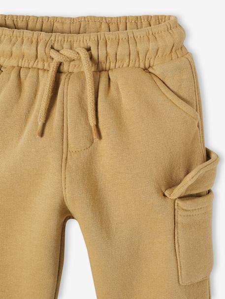 Pantalón de felpa estilo cargo para bebé beige+caqui+gris oscuro 