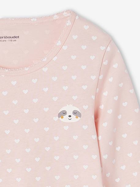 Pack de 3 camisetas animales de manga larga niña rosa rosa pálido 