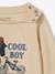 Camiseta motivo 'cool boy' bebé niño de algodón orgánico beige arena 