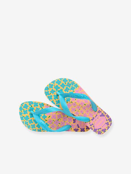 Chanclas infantiles Flores HAVAIANAS azul claro 