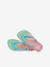 Chanclas infantiles Flores HAVAIANAS azul claro 