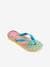 Chanclas infantiles Flores HAVAIANAS azul claro 