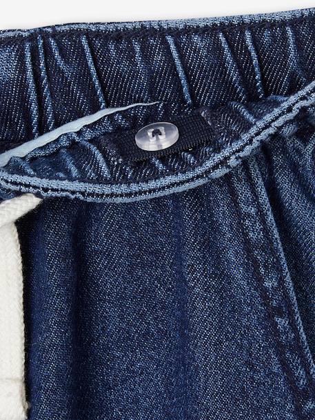 Vaqueros anchos fáciles de vestir para niño denim natural+stone 