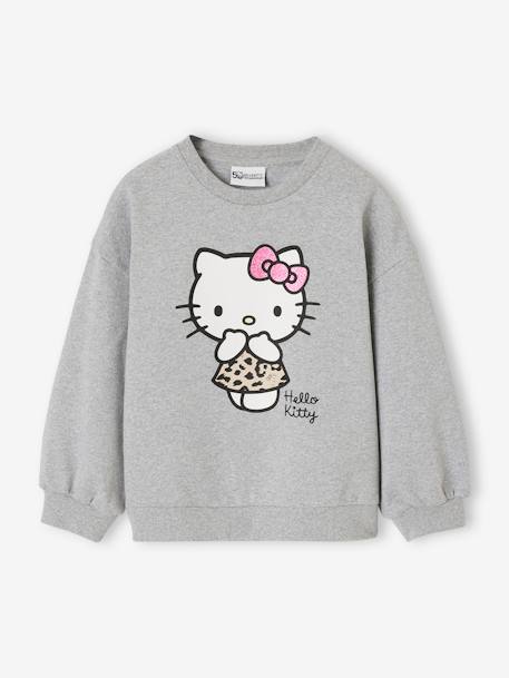 Sudadera Hello Kitty® infantil gris jaspeado 