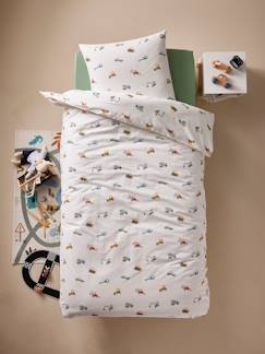 Textil Hogar y Decoración-Ropa de cama niños-Pack funda nórdica + funda de almohada básicos OBRAS con algodón reciclado