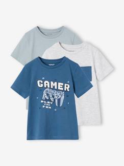 Niño-Camisetas y polos-Pack de 3 camisetas de manga corta niño