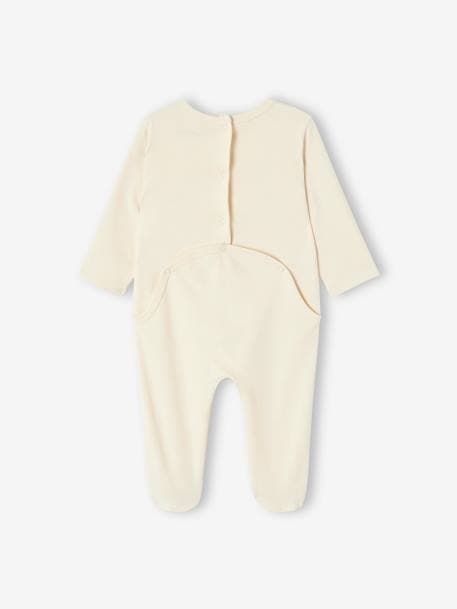 Pack de 2 pijamas infantiles de interlock con abertura con cremallera gris jaspeado 