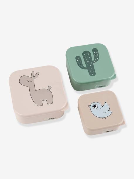 Pack de 3 cajas DONE BY DEER Deer Friends azul+beige arena+nude+verde 