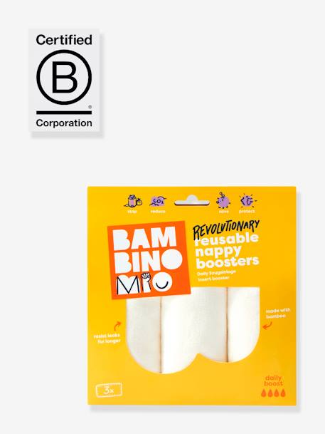 Set de 3 refuerzos lavables Revolucionario Daily Boost BAMBINO MIO crudo 