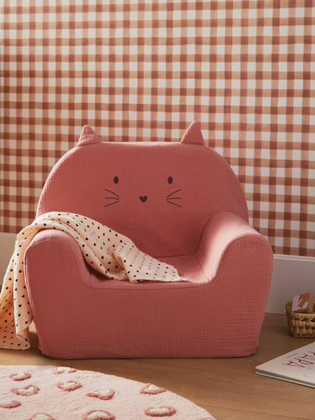 Sillón de espuma personalizable Gato rosa viejo 