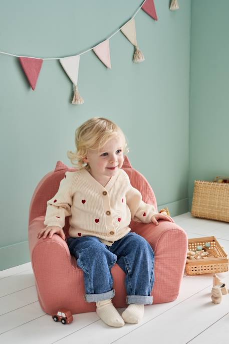 Sillón de espuma personalizable Gato rosa viejo 