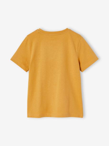 Pack de 3 camisetas de manga corta niño amarillo+crudo+verde azulado 