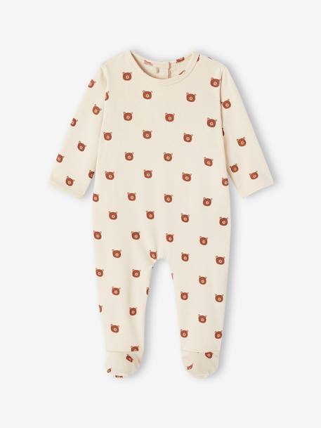 Pack 2 pijamas 'Teddy bear' de felpa para bebé niño verde 