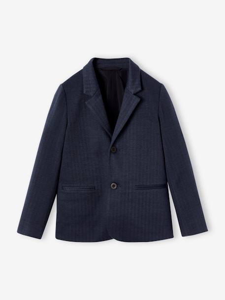 Chaqueta de espiga para niño azul marino 