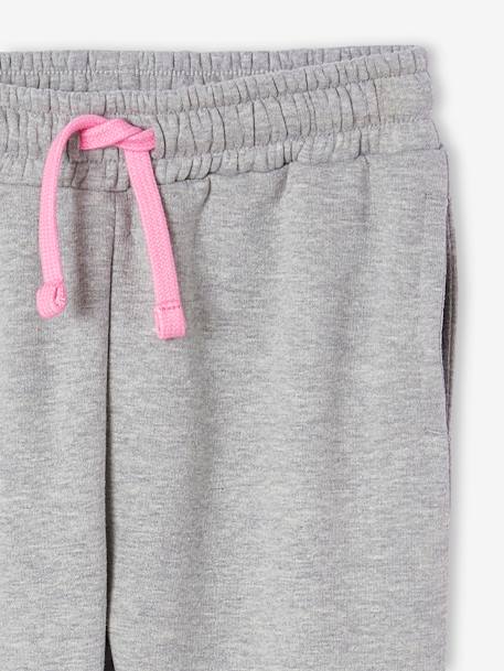 Conjunto deporte sudadera + pantalón de chándal de felpa para niña rosa chicle 