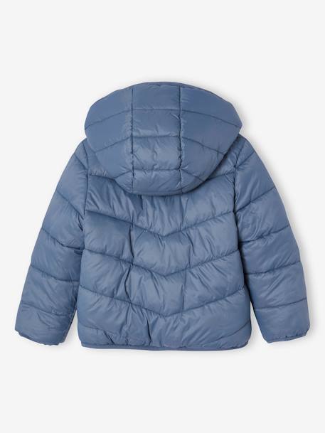 Chaqueta acolchada ligera reversible, para niña albaricoque maquillaje+azul marino 