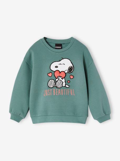 Sudadera Snoopy Peanuts® infantil verde esmeralda 