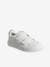 Zapatillas infantiles con detalles dorados blanco estampado 