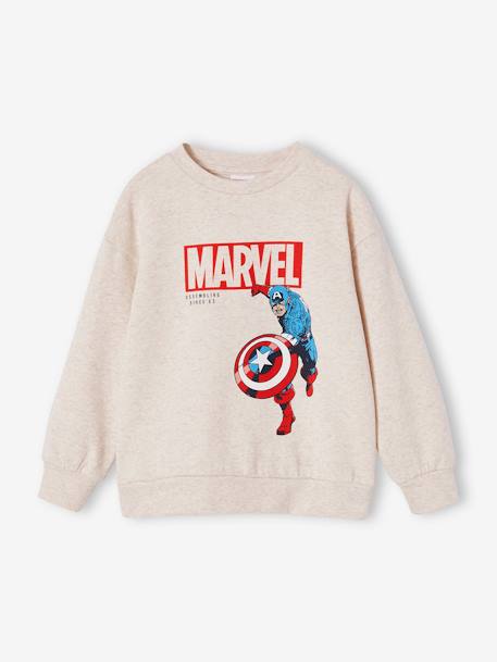 Sudadera Capitán América Vengadores Marvel® infantil beige jaspeado 