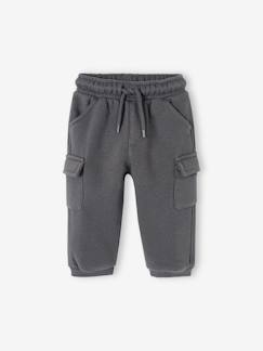 -Pantalón de felpa estilo cargo para bebé