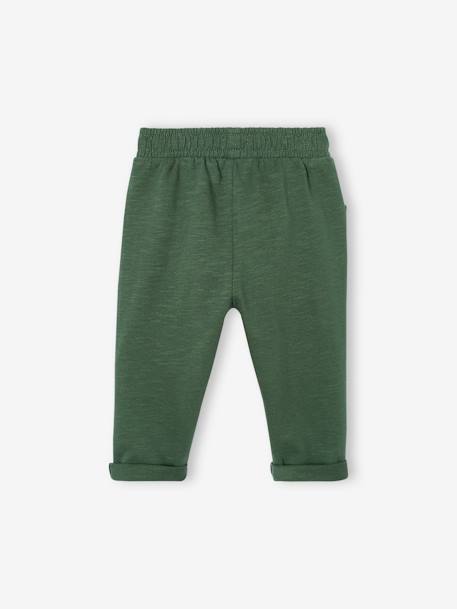 Pack de 2 pantalones de felpa BASICS bebé verde pino 