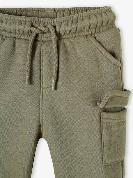 Pantalón de felpa estilo cargo para bebé beige+caqui+gris oscuro 