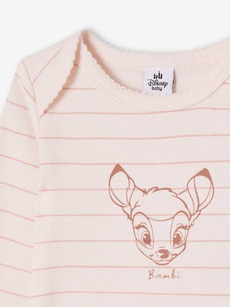 Pack de 2 bodies Disney® Bambi para bebé rosa 